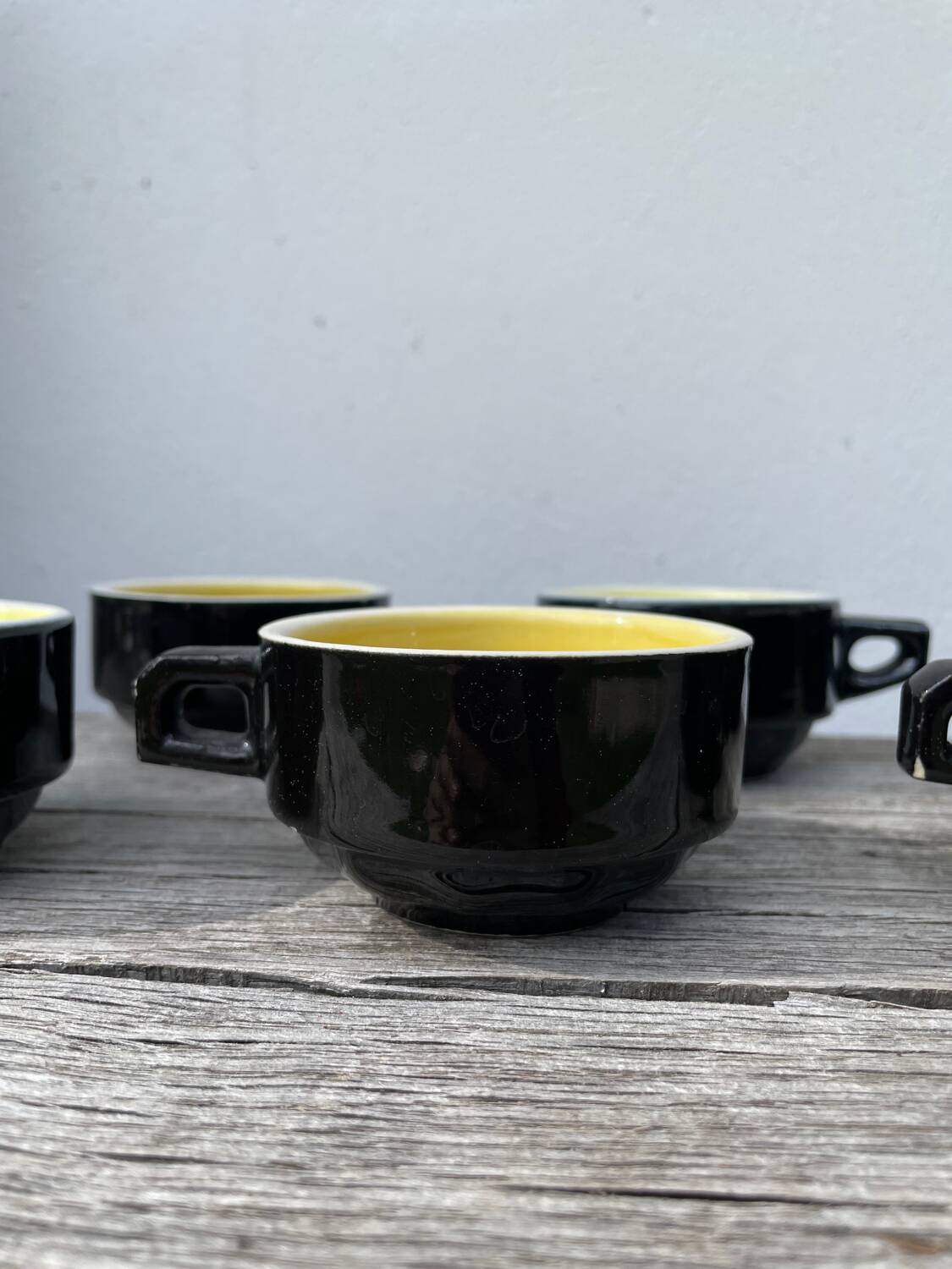 Biarritz ceramic bistro coffee cups