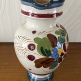 Italian majolica ceramic pitcher / jug signed