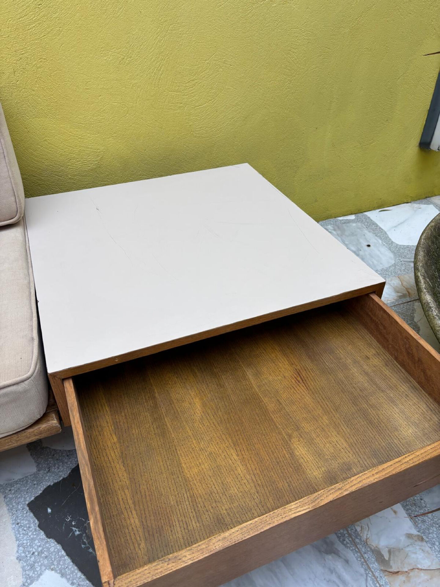Banquette with storage by Charlotte Perriand