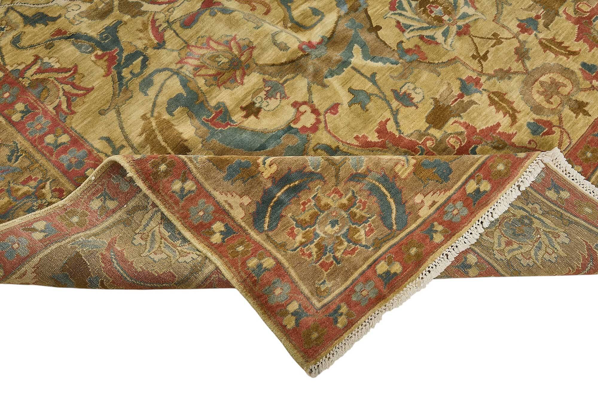 Turkish Handknotted Wool Oushak Rug 270 cm x 342 cm