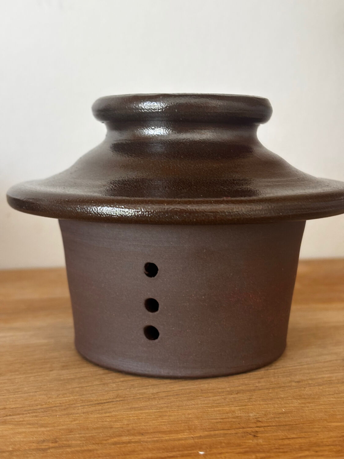 Water butter dish glazed stoneware