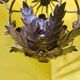 Classic Metal Candle Chandelier. 20th century
