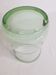 Vase en verre bullé soufflé artisanal vert