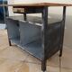 Industrial furniture in metal and wood for bathroom or TV stand