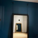 Miroir ancien Louis-Philippe noir 161cm/106cm
