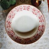 6 mismatched earthenware soup plates lot 8