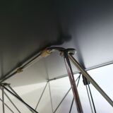 Steel and glass dining table by Max Sauze for Max Sauze Studio, 1970s