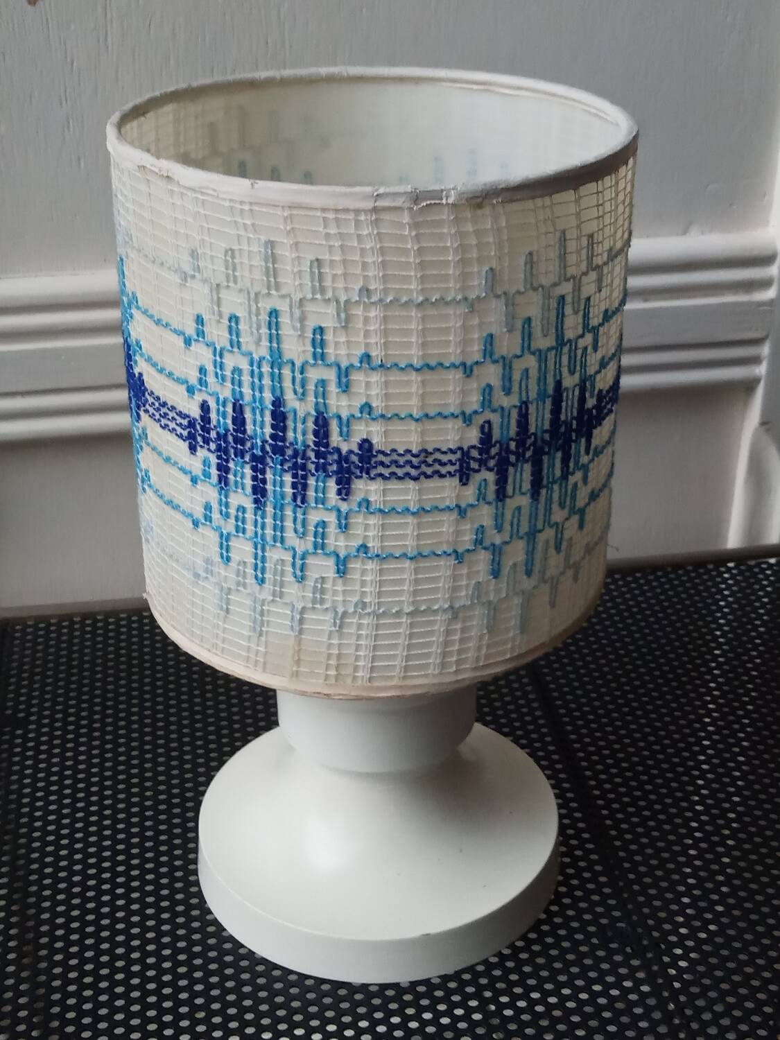 Vintage plastic bedside lamp