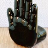 Pair of ceramic hand bookends from the 80's