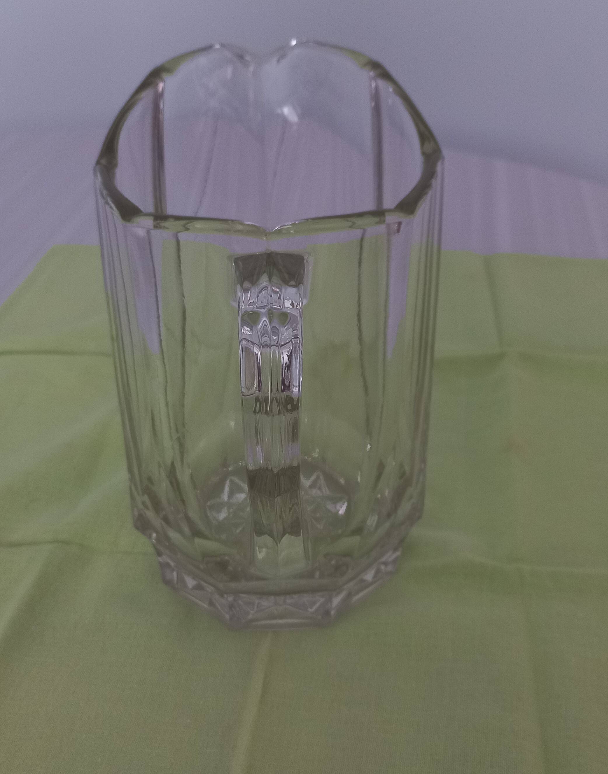 Vintage thick crystal carafe from the 1930s