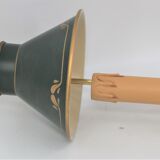 Bottled water bottle in the style of empire bronze conical lampshade