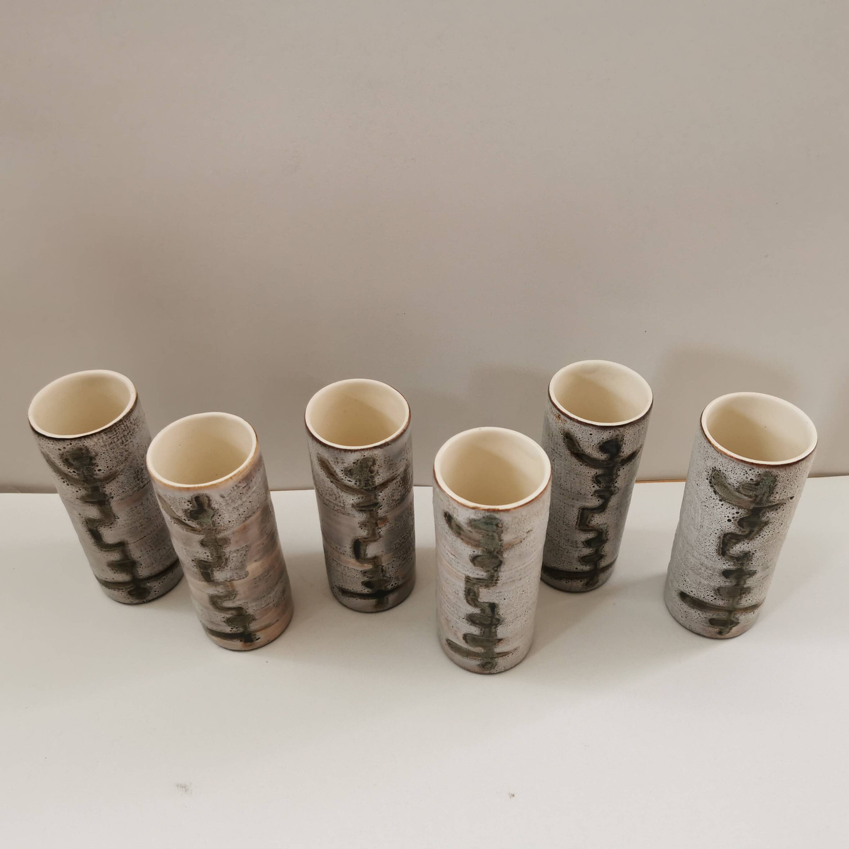 Set of 6 small mazagrans