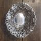 Art Nouveau style silver metal basket