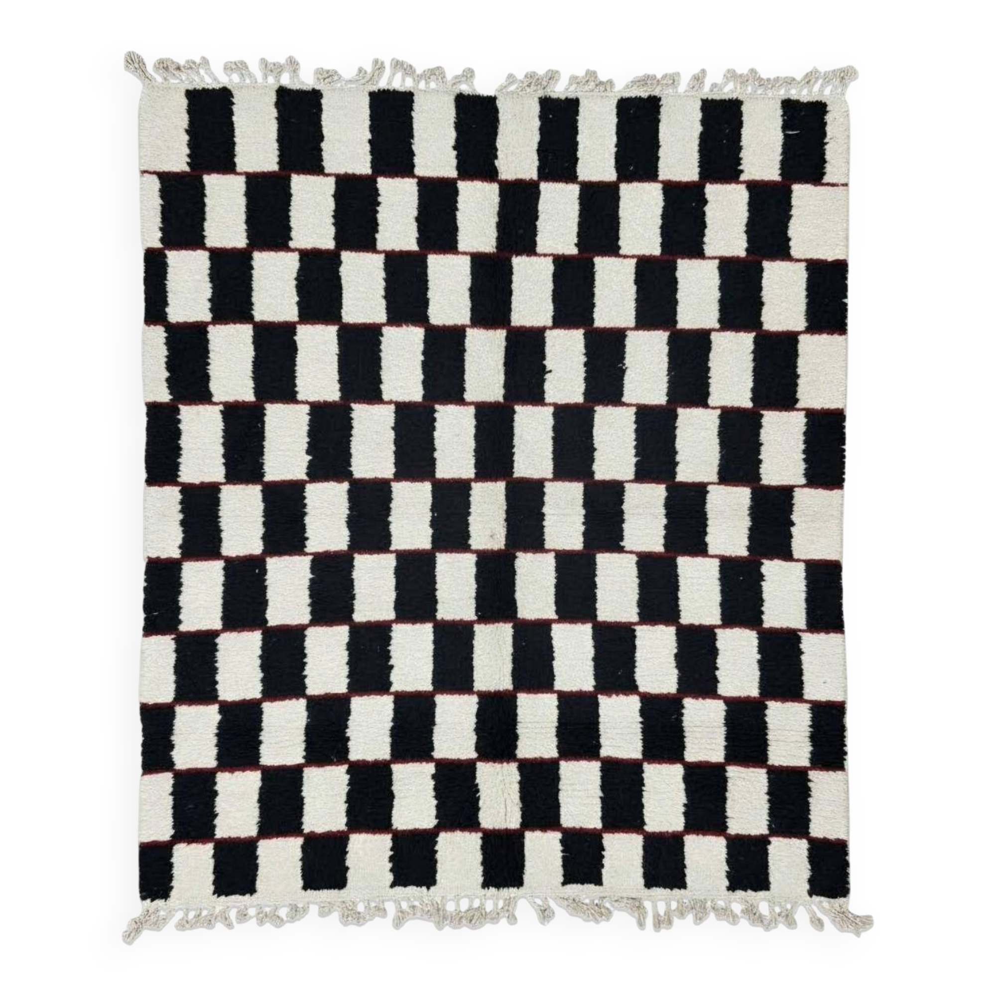 Berber Checkered Rug - 306 x 250 cm