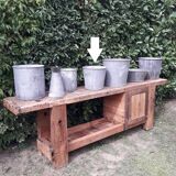Lessiveuse h30cm en zinc jardin