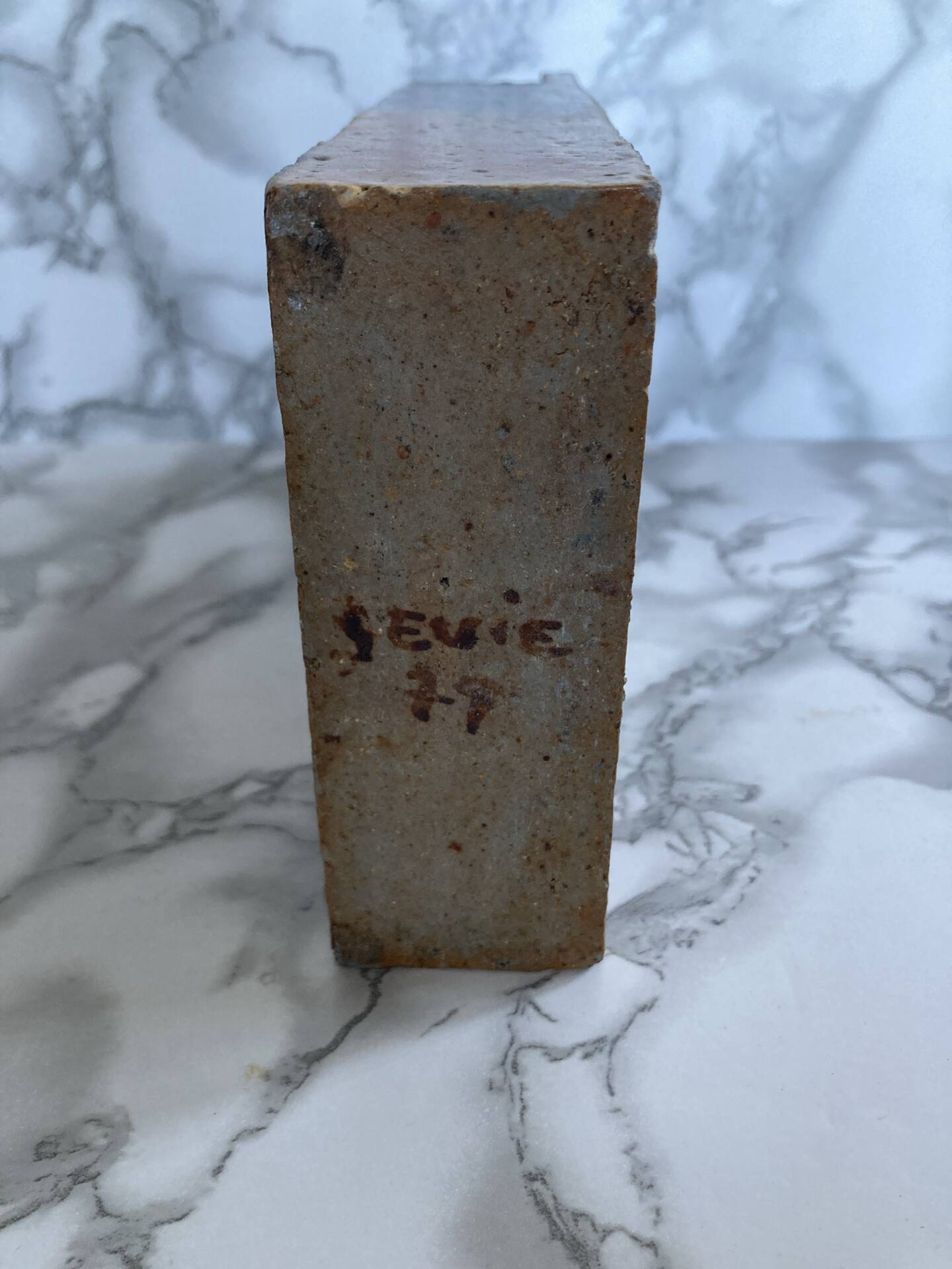 Modernist soliflore vase in stoneware from La Borne - Pierre Devie, 1977