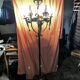 Lampadaire, de style médiéval, en fer fogé