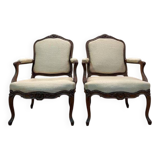Paire de fauteuils Louis XV à restaurer