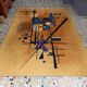 Tapis vintage "Kandinsky" 188 x 131 cm