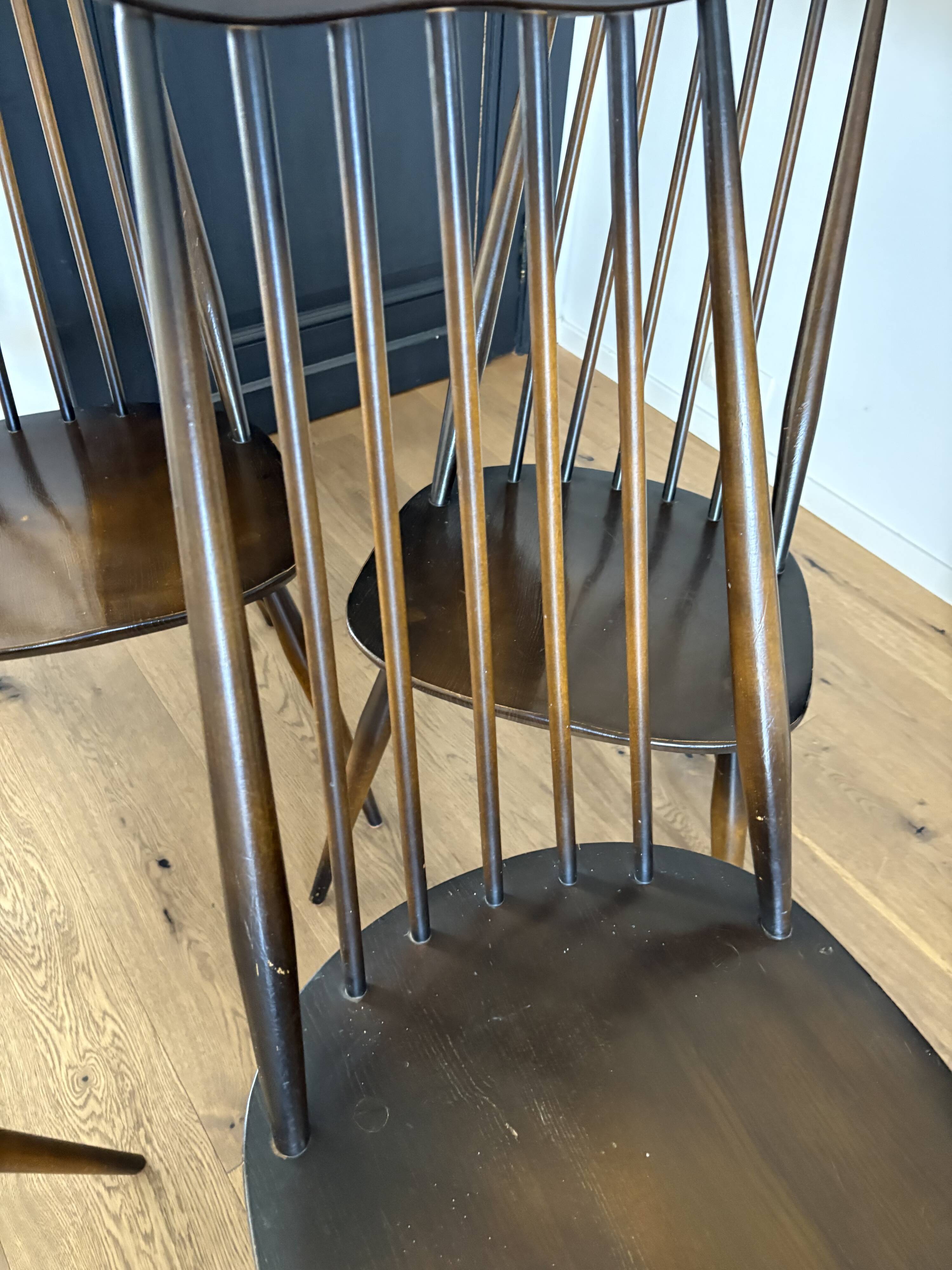 Set of 4 Ercol Chairs 1978