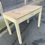 Table vintage 1900 en pin – Cuisine ou Bureau. Belle patine