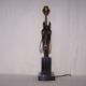 Lamp marble bust horse - early 1970s