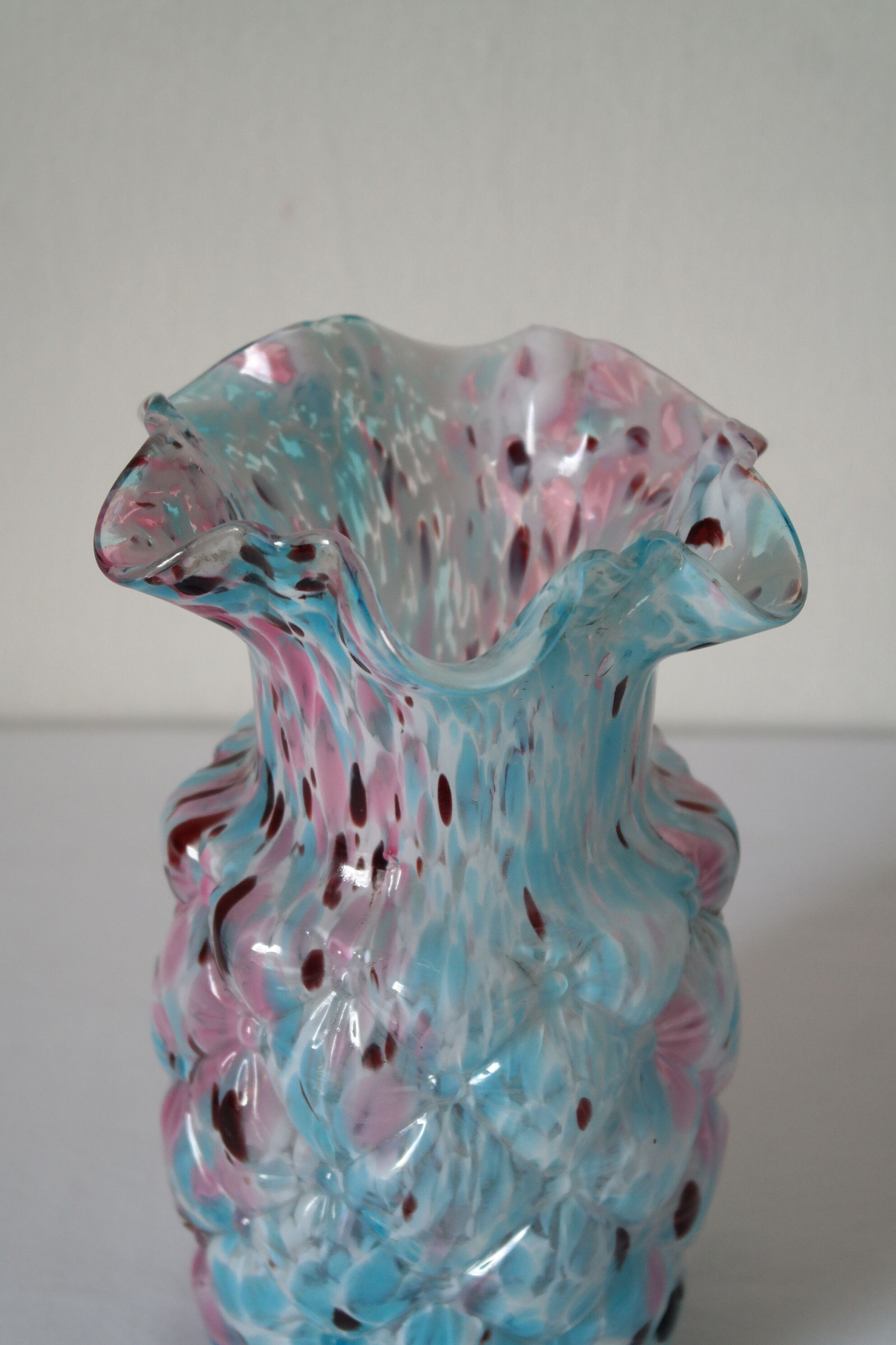 Blue Clichy glasswork vase