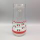 Vintage cherry ORANGEADE SET, 6 glasses and pitcher, France, VMC