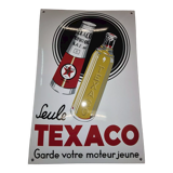 Texaco enamelled plate