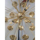 Handmade Hammered Sputnik Candlestick in Gold