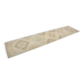 Tapis en laine Oushak anatolien pour couloir sku3317