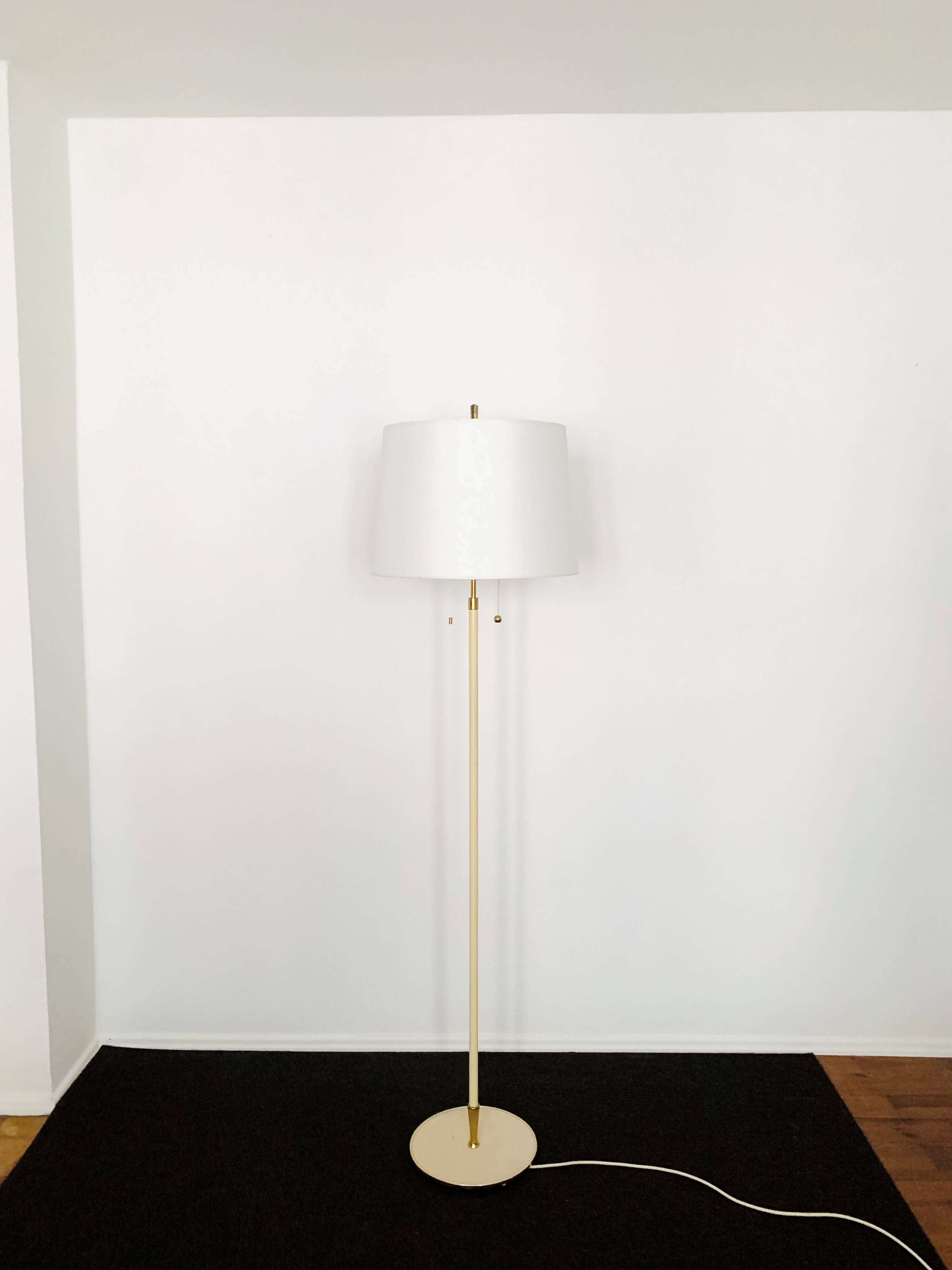 Brass Floor Lamp by Vereinigte Werkstätten