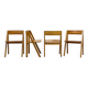 4 Fyrkat chairs, Nissen & Gehl, Denmark, circa 1970