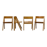 4 chaises Fyrkat, Nissen & Gehl, Danemark, circa 1970