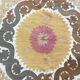Vintage hand-embroidered tablecloth 128x131 cm