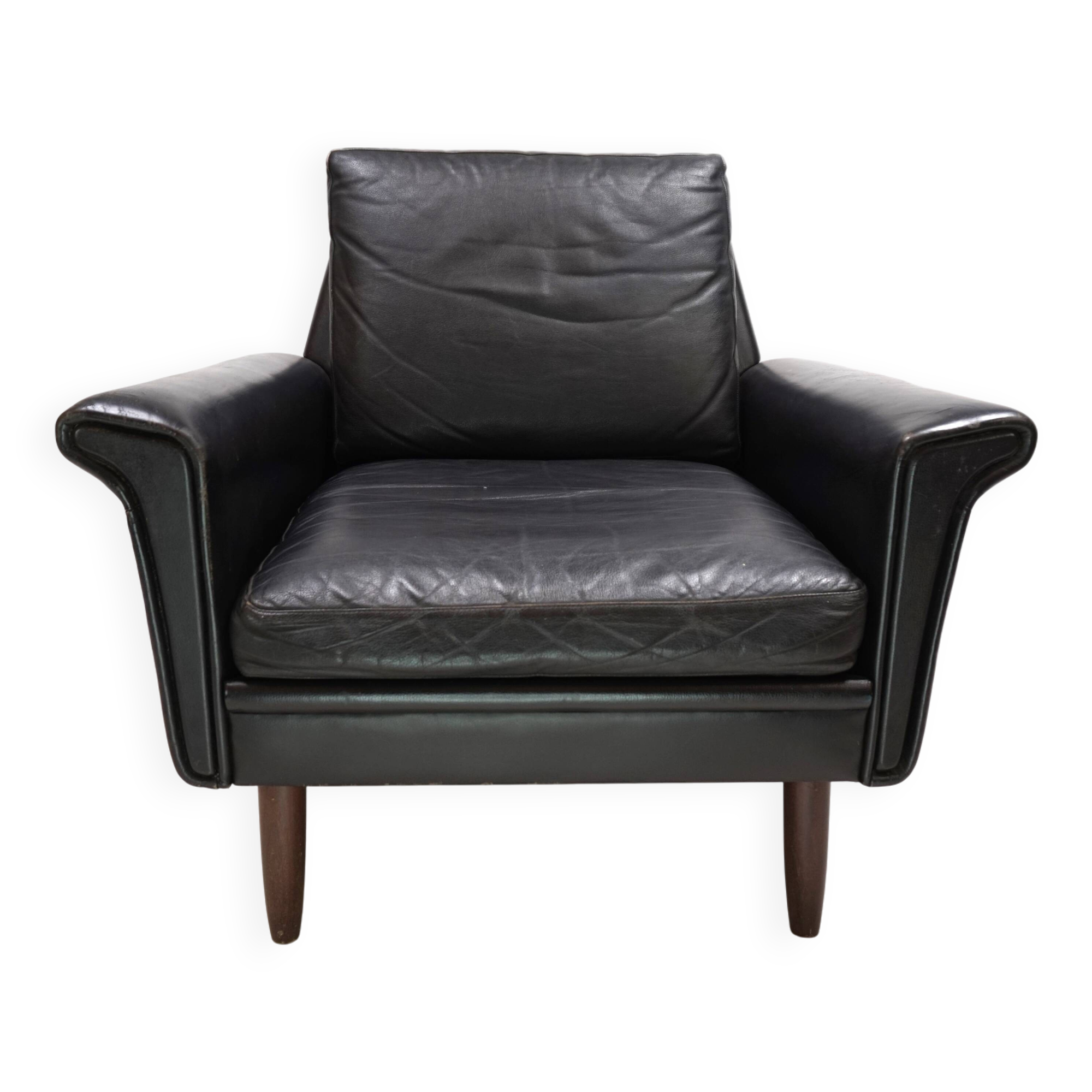 Gustav Thams leather lounge chair, 1960