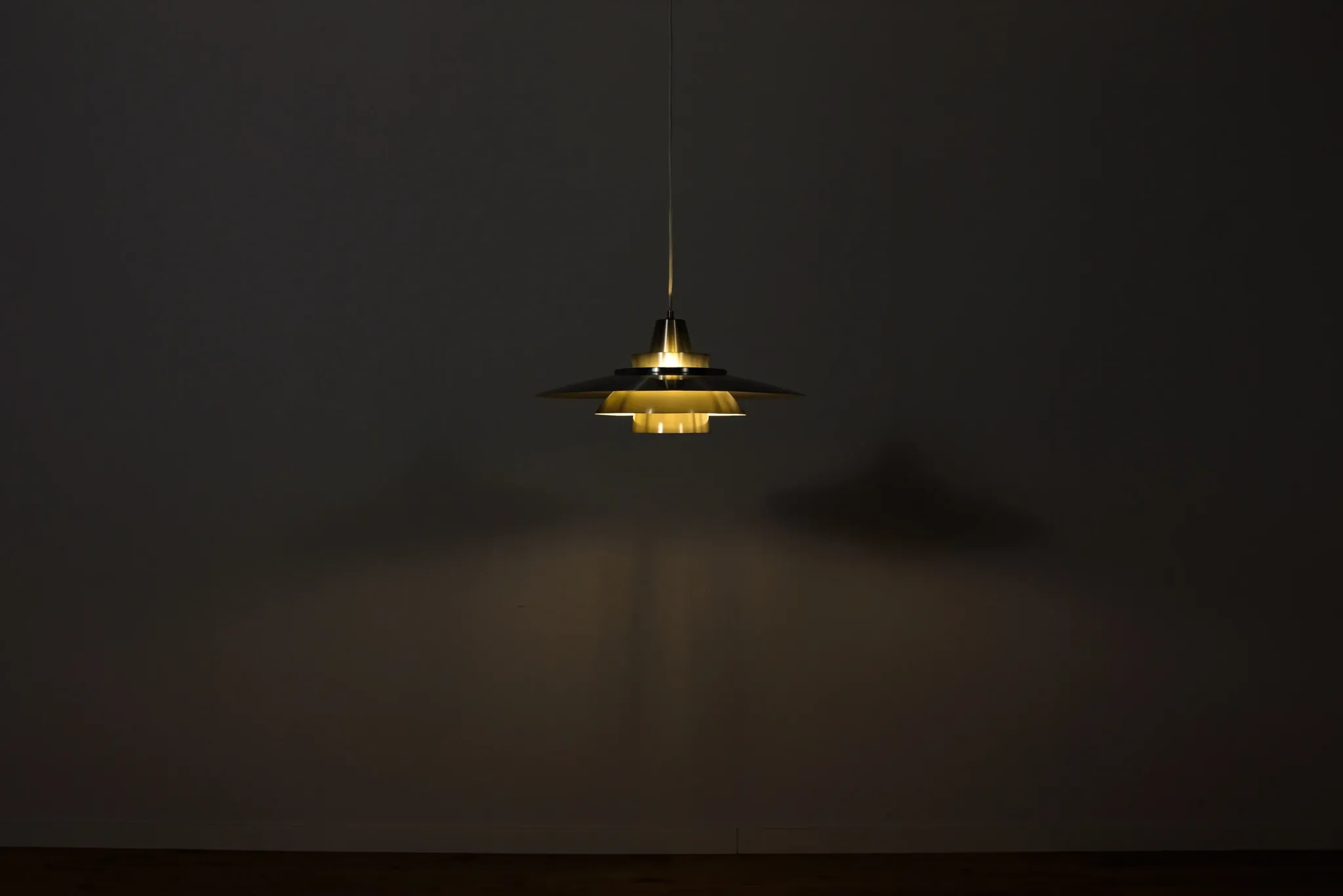 Type 240 pendant lamp, designed by Mogens Davidsen, Superlight, Denmark, 1970s.