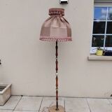 Lampadaire vintage marbre tissu année 50