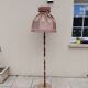 Lampadaire vintage marbre tissu année 50
