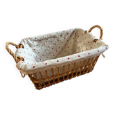 Panier de rangement vintage rustique osier