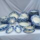 Magnificent old English semi-porcelain Ridgways rose pattern service