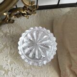 Crystal and glass wine decanter