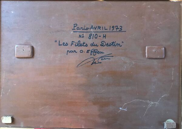 Les filets du destin, O.EFFEN, 1973, technique mixte