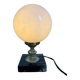 Table lamp in marble, gold metal, opaline globe