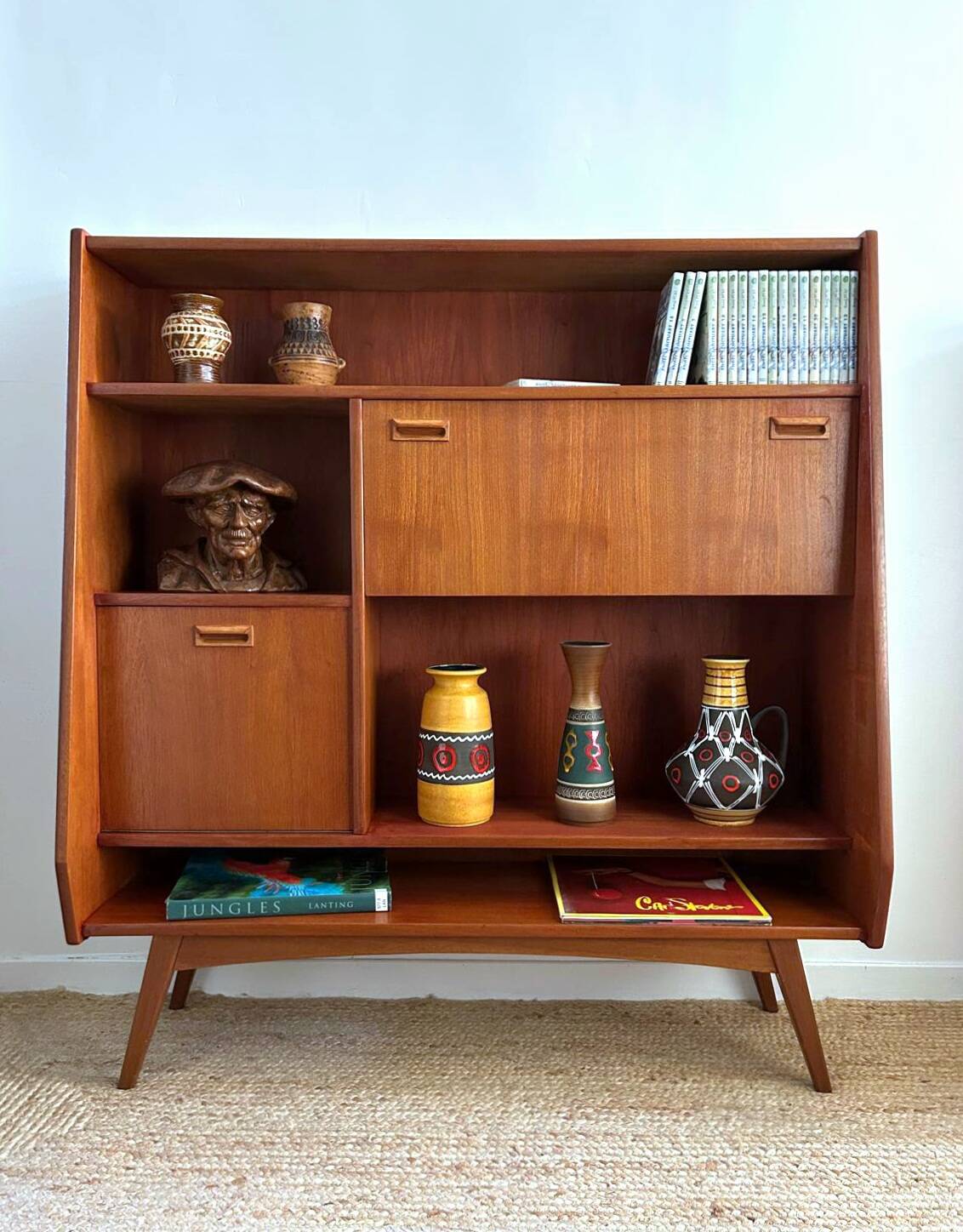 Buffet haut vintage en teck