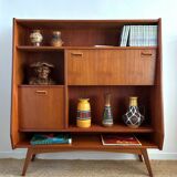 Buffet haut vintage en teck