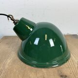 Industrial Green Enamel Factory Pendant Lamp, 1960s