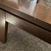 Table basse Italy en bois et verre