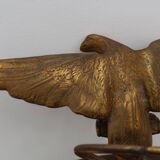 Empire style Small Gold Decorative convex Mirror with Eagle, France