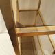 Gold and smoked glass shelf 1970